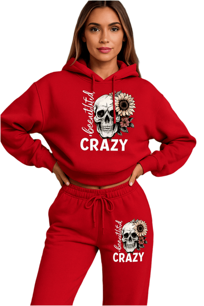 Hoodie Set Skull Style Cozy - Where2Save