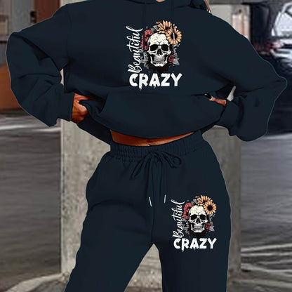 Hoodie Set Skull Style Cozy - Where2Save